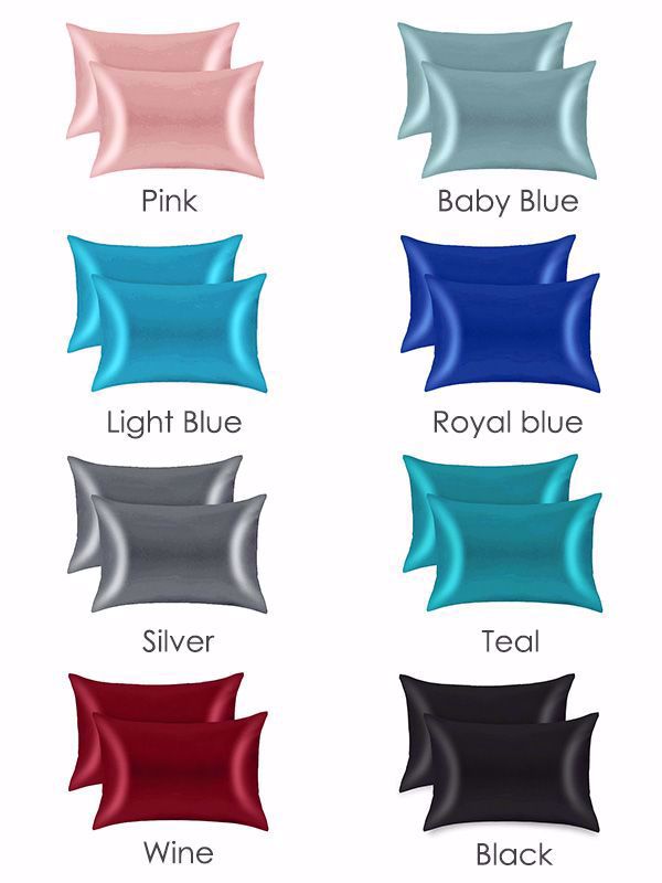 1pcs) Satin Pillow Case – Bellapil Shopping