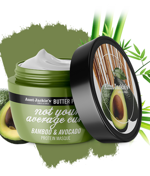 Aunt Jackie's NOT YOUR AVERAGE CURL - Maschera proteica al bambù e avocado 8oz