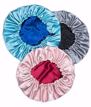 Cuffia in raso colore reversibile
