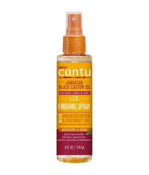 Cantu Jamaican Black Castor Oil Finishing Spray - Hidratante que mejora la humedad y el brillo 4oz