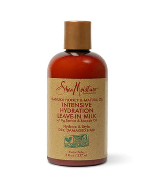 SheaMoisture Leche sin enjuague de hidratación intensiva con miel de Manuka y aceite de Mafura 237ml