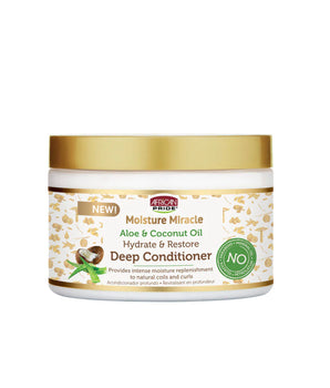 African Pride Moisture Miracle Aloe & Coco Deep Conditioner 12oz