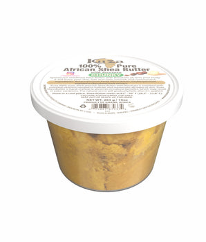 Kuza Burro di Karité Africano 100% Puro - Giallo a Pezzi 283 g