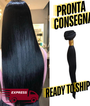 LISTO PARA ENVIAR - Extensión de cabello humano liso 100g